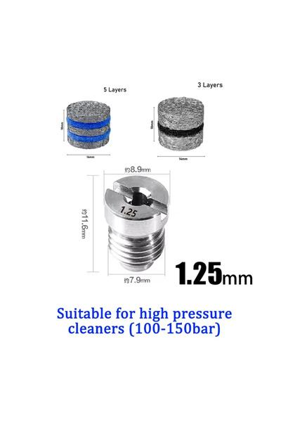 Choice9 Pink Precision Foam Cannon Orifice Nozzle Universal 0.9~1.4 MM Thread...