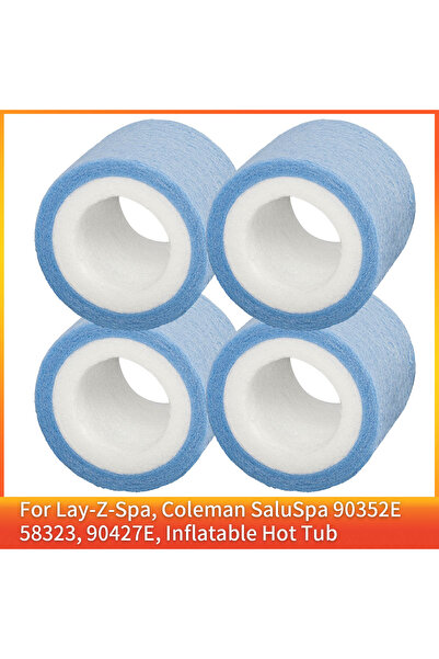 choice2 4 Pcs Type Ⅵ Meltblown Cartridge Spa Filter for Lay-Z-Spa, Coleman Sa...