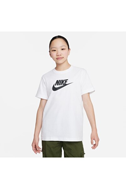 Nike G NSW TEE FUTURA SS BOY FD0928-100 Λευκό