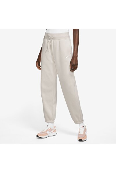 Nike W NSW PHNX FLC HR OS ΠΑΝΤΕΛΟΝΙ DQ5887-104 Εκρού Μ
