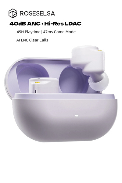 roseselsa CERAMICS MK2 Wireless Earbuds 40dB ANC LDAC Hi Res Audio 45H Batter...