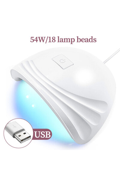 Choice3 USB Plug White-1 54W Nail Dryer Lamp UV Light For Nails Eyes Protecti...