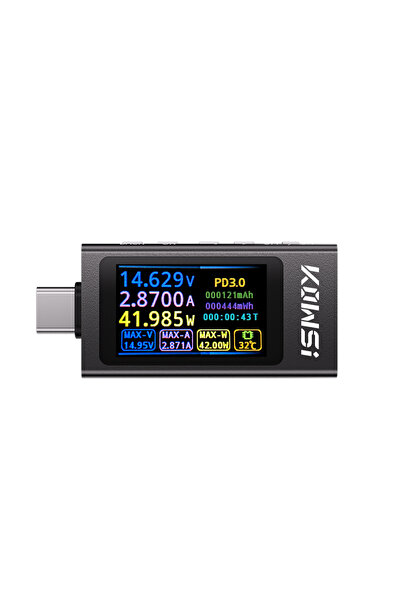 Choice جهاز اختبار KWS-X1 من نوع C، مقياس فولت و أمبير للتيار المستمر، كاشف ش...