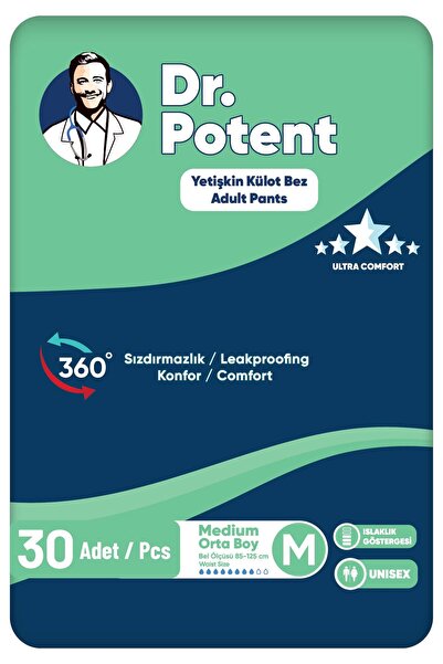 DR POTENT Dr.Potent Medium (M) Size Medium Size Patient Diapers with Waistban...