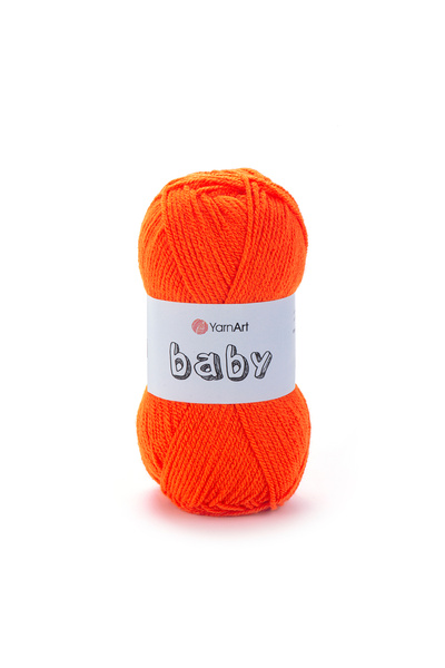 Yarnart Baby - Baby Hand Knitting Rope Orange-8279