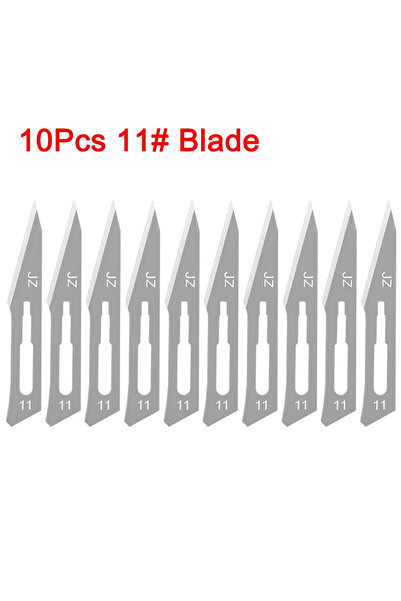 Choice4 10Pc 11 number blade Industrial Carbon Steel Scalpel Blades Handle Sc...