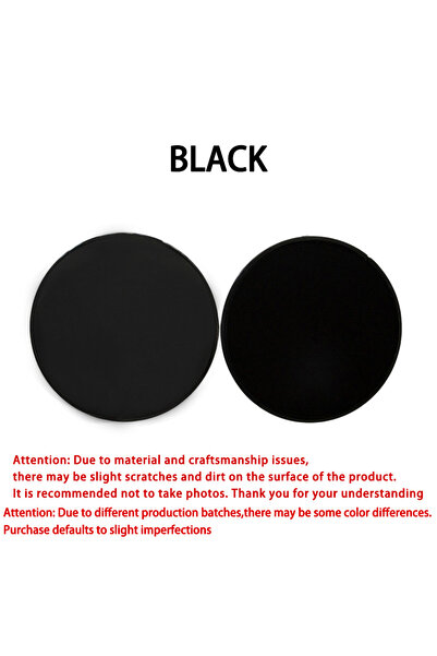 Choice3 BLACK 2pcs Solid Color Yoga Sliding Discs Fitness Foot Sliding Pads f...