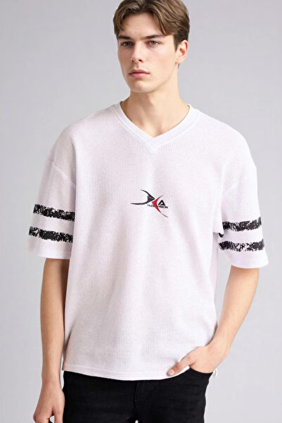 DeFacto 100% Cotton Loose Fit T-Shirt F8669Ax26Sp