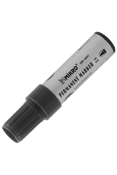 Mikro 6007 Marker - Jumbo 7 Mm Black Permanent Pen (Box of 12)