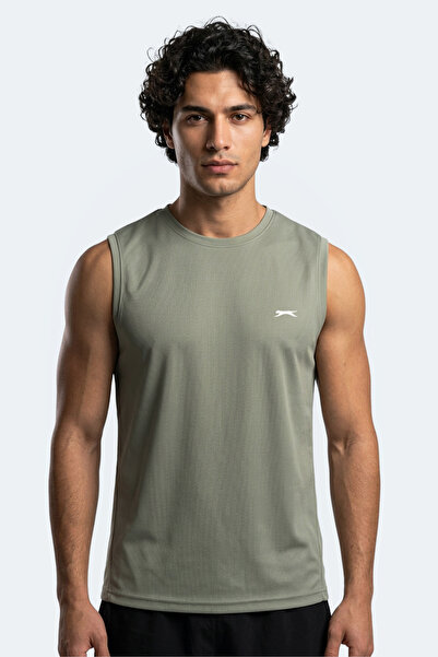Slazenger Ανδρικό αμάνικο μπλουζάκι χακί HAZZAR I