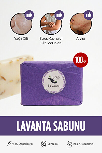 Doğal Lavanta Sabunu | El Yapımı Aromaterapi Sabunu | 100 gr