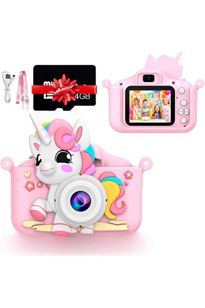 StartONTeam Unicorn Digital Camera for Kids, 48 MP, Full HD Video Recording, ...
