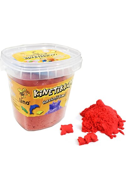 Lino Lıno Kınetik Kum Kırmızı 500 Gr.kova 3 Adet Kalıp