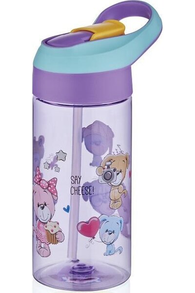 Vagonlife Pipetli Matara (Suluk) Tritan 500 Ml Mat Karma 0301 (Karışık Renk, ...