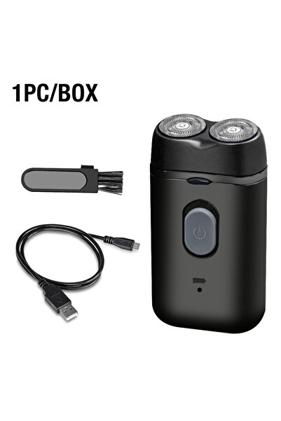 Choice black Double Headed Men's Shaver Electric Type-C Rechargeable Shaver F...