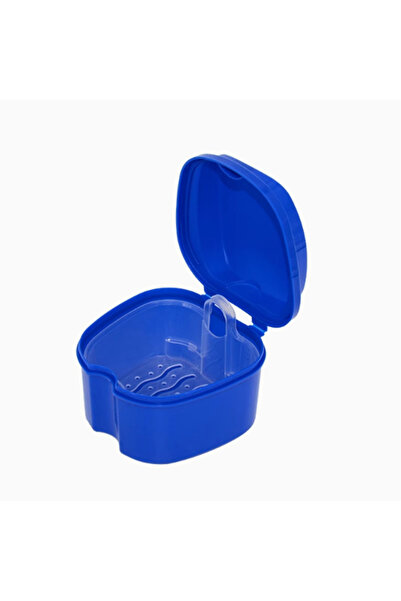 Choice1 Dark Blue Denture Bath Box False Tooth Case Braces Orthodontic Retain...