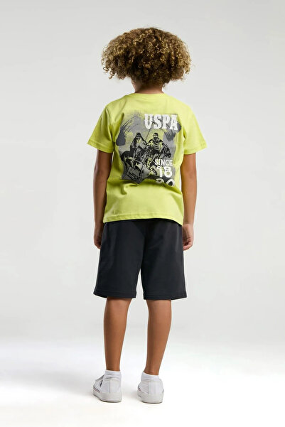 U.S. Polo Assn. 4-15 Years Licensed Us Polo Assn Boys Team-Pistachio Green