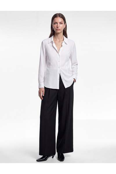 Koton Regular Fit Classic Collar Buttoned Long Sleeve Shirt