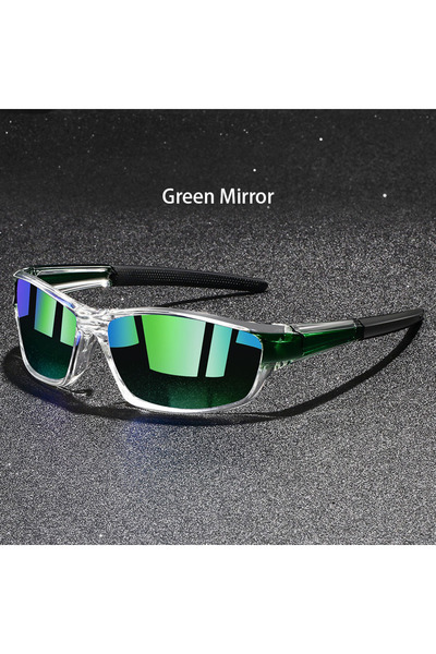 Choice3 GreenMirror Fashion Vintage Eyewear Clear Cycling Sports Sunglasses M...
