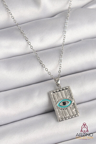 Generic Brand 316L Steel Silver Color Zircon Stone Eye Embroidery Detailed Pl...