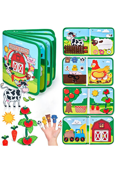 Choice Farm Toddlers Montessori Toy Busy Book 3D Baby Story Cloth Activities ...