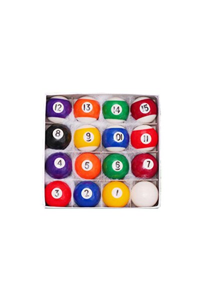 Choice مجموعة من 16 قطعة من كرات البلياردو الأمريكية الصغيرة مقاس 25 ملم للعب...