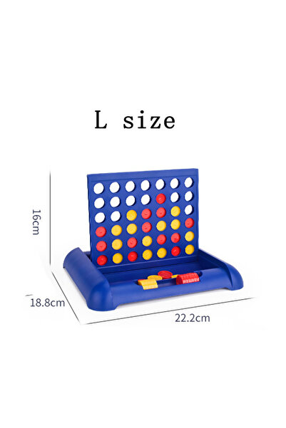 Choice3 L blue Foldable Connect 4 In A Line Board Game Classic Party Chess Fa...