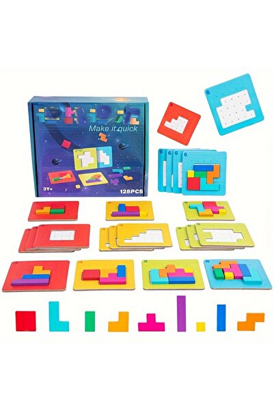 Choice 1 set 1 Set Colorful Puzzle Game Brain Teaser Toy for Kids Block Puzzl...