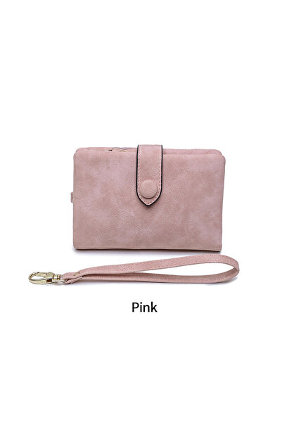 Choice5 Pink MIYIN 2024 New Wallet Women's Short Korean Cute Buckle Double Di...