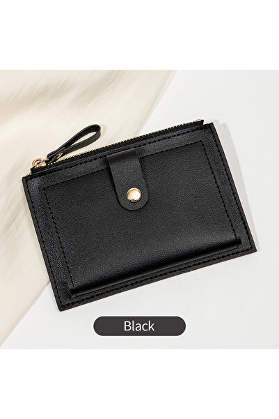 Choice1 QB342-1-Black Minimalist and Fashionable Women's Short Card Bag, Ultr...