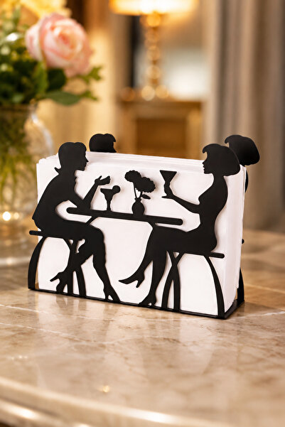 VENON  Sitting in Cafe Metal Napkin Holder Table Restaurant Coffee Shop Hotel...