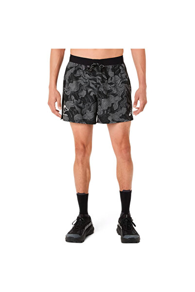 Asics FUJITRAIL Σορτς 5 ιντσών με ολόσωμη στάμπα 2011D526-001 Μαύρο