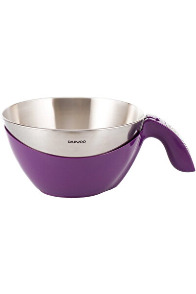 Daewoo Cantar de bucatarie DKS45P, suprafata din inox, 5 kg, 1 g, Tara, autom...