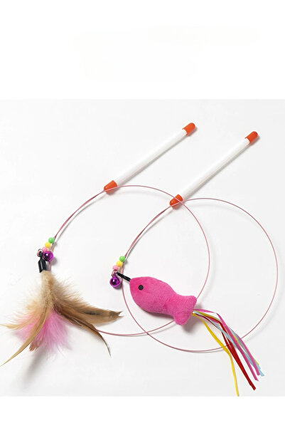 Choice 2 Pack 2 Pack Cat Toys Interactive Cat Stick Playing Kitten Playing Te...