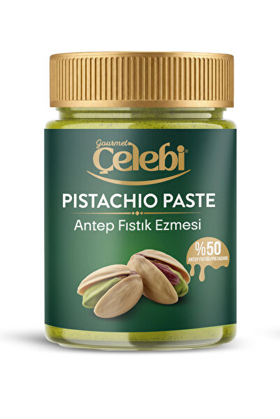 Gourmet Çelebi Antep Fıstık Ezmesi 320 Gr. - Gerçek Antep Fıstığı Ezmesi