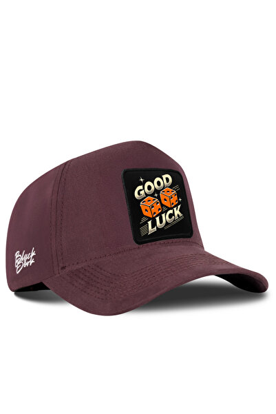 BlackBörk Brown Baseball Cap with Good Luck Logo