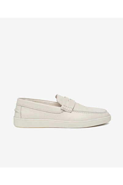 Greyder Erkek Beyaz Hakiki Deri Loafer Ayakkabı 6Y1UA64757