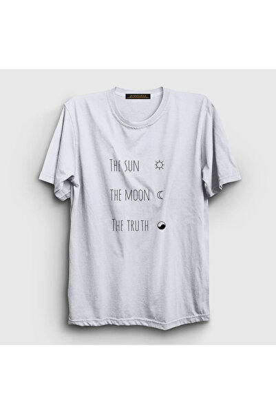 Presmono Unisex White The Sun The Moon The Truth Series Teen Wolf T-shirt3411...