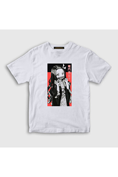 Presmono Unisex Kids White Nezuko Kamado V3 Anime Demon Slayer Kimetsu No Yai...