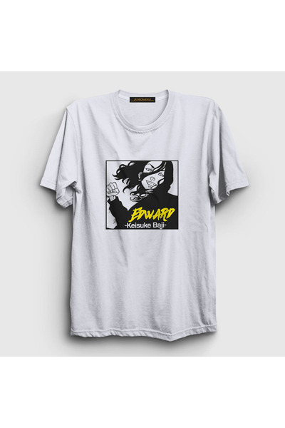 Presmono Unisex beli Edward Baji Keisuke anime Tokyo Revengers T-shirt 259720tt