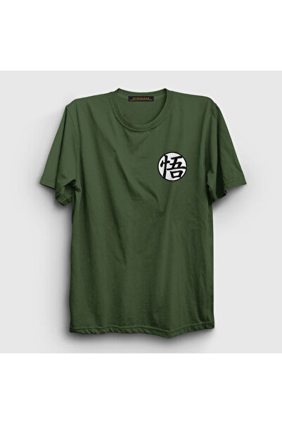 Presmono Unisex Khaki Kanji Go Anime Dragon Ball T-shirt236000tt
