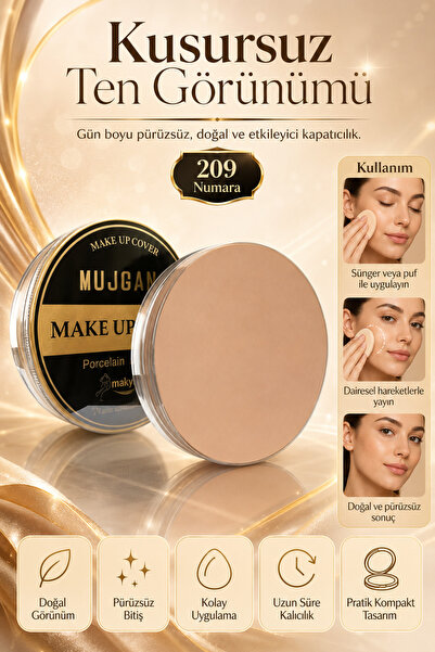 MUJGAN Make Up Cover Porcelain Concealer 10 Classic Spoon Brush