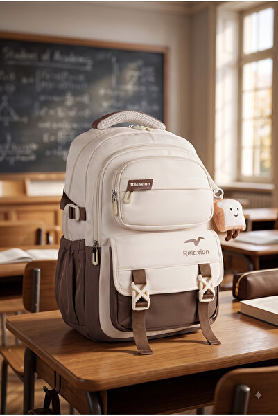Relaxion Multi-Compartment Rainproof School Backpack Rlx-2463