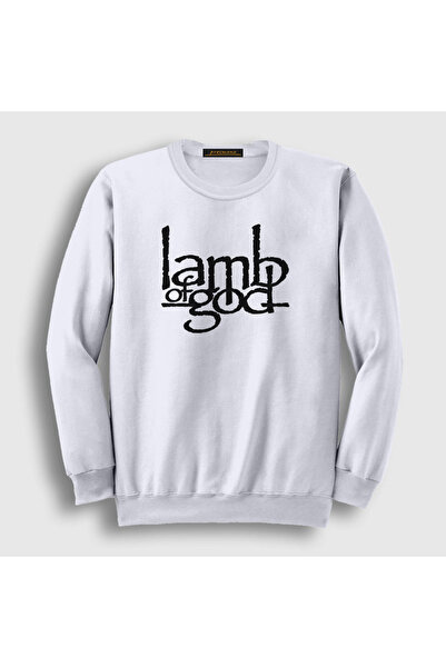 Presmono Unisex bela majica sa logotipom Lamb Of God 94268tt