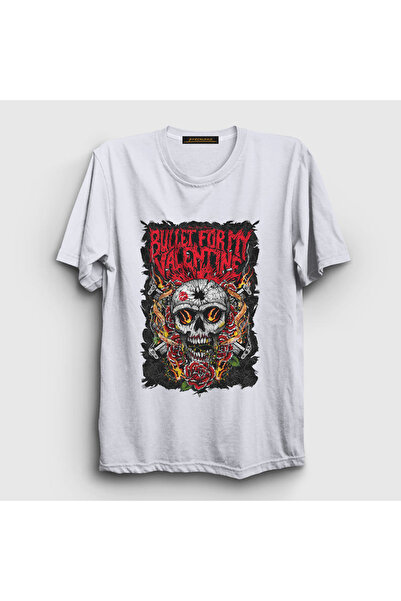 Presmono Unisex beli pištolji Bullet For My Valentine T-shirt 23185tt