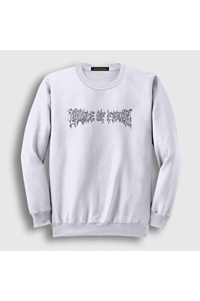 Presmono Unisex bela majica sa logotipom Cradle Of Filth 33784tt