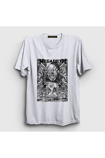 Presmono Unisex beli sat Megadeth T-shirt 66141tt