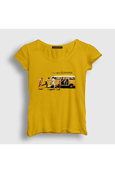 Presmono Women's Yellow Van Little Miss Sunshine T-Shirt 589751Tt