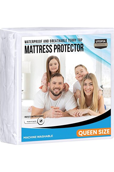 Utopia Bedding Luxury Waterproof Mattress Protector 200 GSM, Breathable Terry...