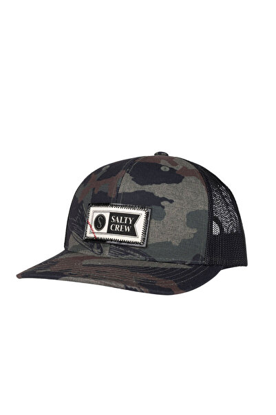 Salty Crew ΚΑΠΕΛΟ ΤΡΑΚΕΡ ΡΕΤΡΟ ΜΕ ΔΙΑΚΟΣΜΗΤΙΚΗ ΡΑΦΗ ΣΕ ΧΡΩΜΑ ΚΑΜΟΥΦ